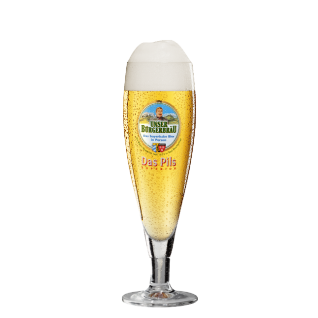 UNSER BÜRGERBRÄU Pilsglas 0,2 ltr.